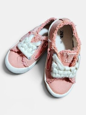 Zara Girls Sneakers Pink & White EU 21